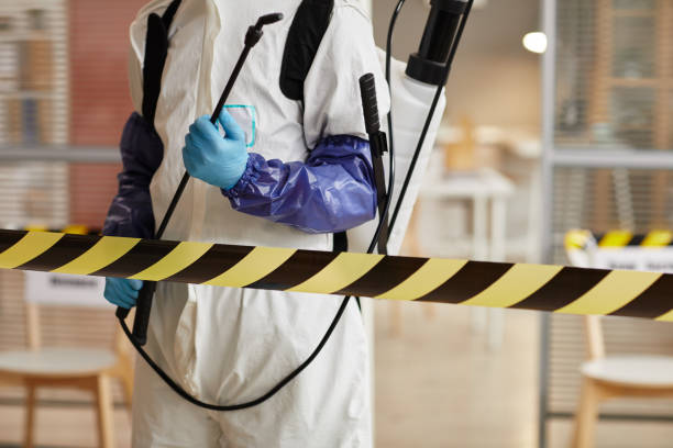 Professional Biohazard Cleanup technician working in Enumclaw, WA